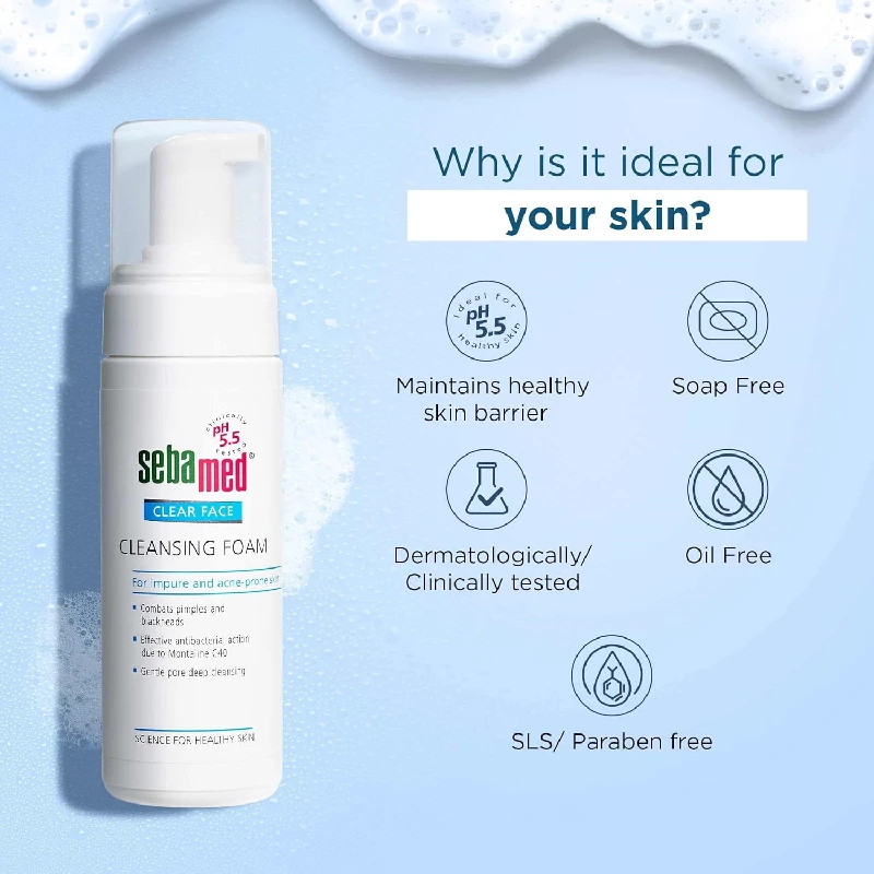 Sebamed Clear Face Foam, 150 ml-4.webp